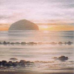 William McLean Kerr - Setting Sun Ailsa Craig (714)